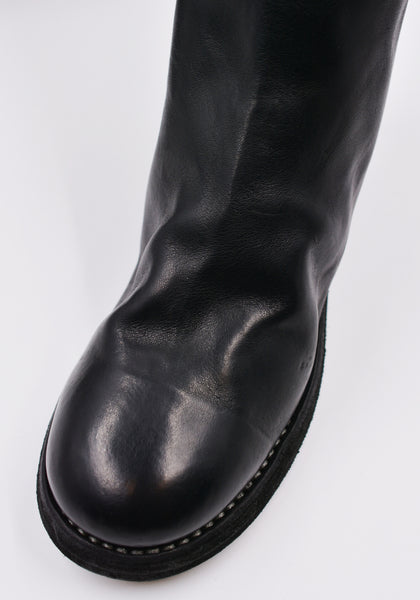 GUIDI 789Z SOFT HORSE FULL GRAIN LEATHER HIGH ZIP BOOTS BLACK | DOSHABURI Online Shop