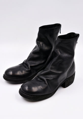 GUIDI 796Z SOFT HORSE FULL GRAIN LEATHER SHORT BOOTS BLACK | DOSHABURI Online Shop