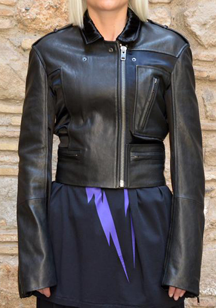 14AW haider ackermann - leather jkt