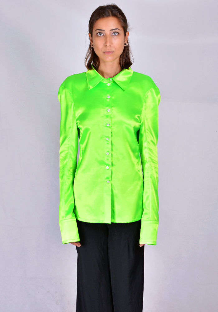 KWAIDAN EDITIONS カイダンエディション通販 TILTED SHIRT NEON GREEN 