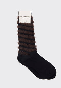 KIKO KOSTADINOV KKWAW22SO01-51 SPIRAL TRIM SOCK BLACK/ANTHRACITE FW22 | DOSHABURI Online Shop