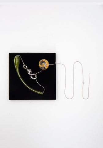 KIKO KOSTADINOV KKWAW22NL01-65 MARBLE SUSPENSION NECKLACE PERIDOT GREEN | DOSHABURI Online Shop 