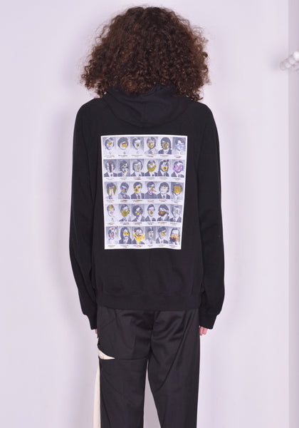 KUSIKOHC KUF2MF06AP FLOWER MEN HOODIE BLACK FW22 | DOSHABURI Online Shop