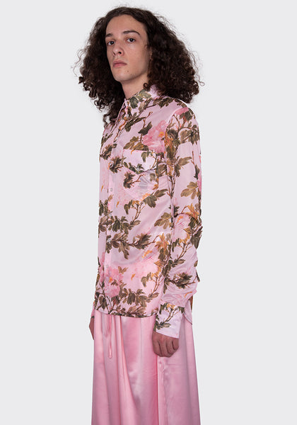 LU'U DAN MT009_FSJ SLIM FITTED SHIRT FLOWERS FW22 | DOSHABURI Online Shop