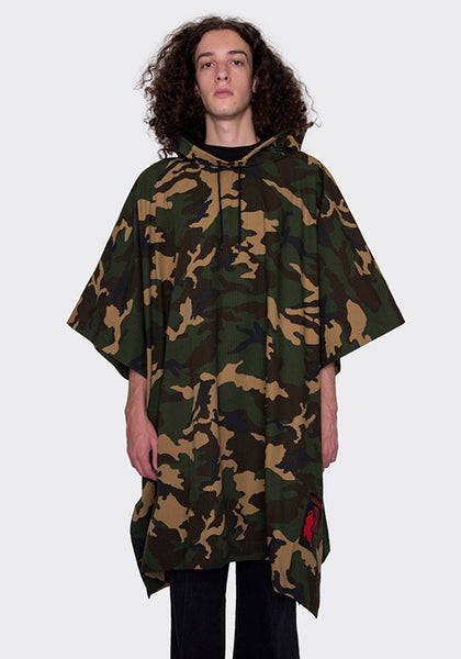 LU'U DAN MC005_CC OVERSIZED PONCHO CAMO FW22 | DOSHABURI Online Shop