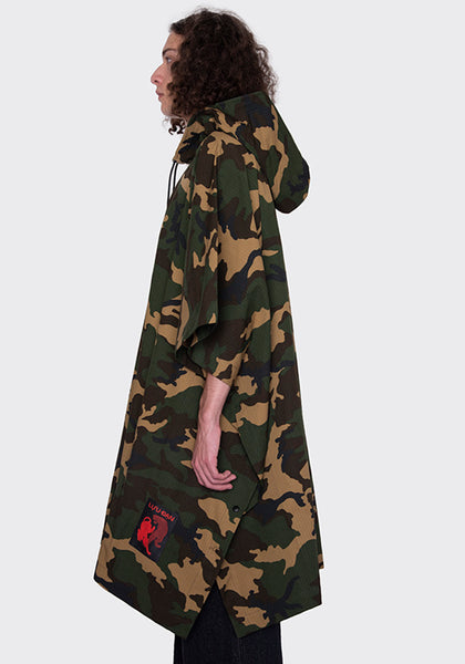 LU'U DAN MC005_CC OVERSIZED PONCHO CAMO FW22 | DOSHABURI Online Shop