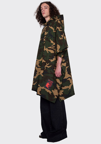 LU'U DAN MC005_CC OVERSIZED PONCHO CAMO FW22 | DOSHABURI Online Shop