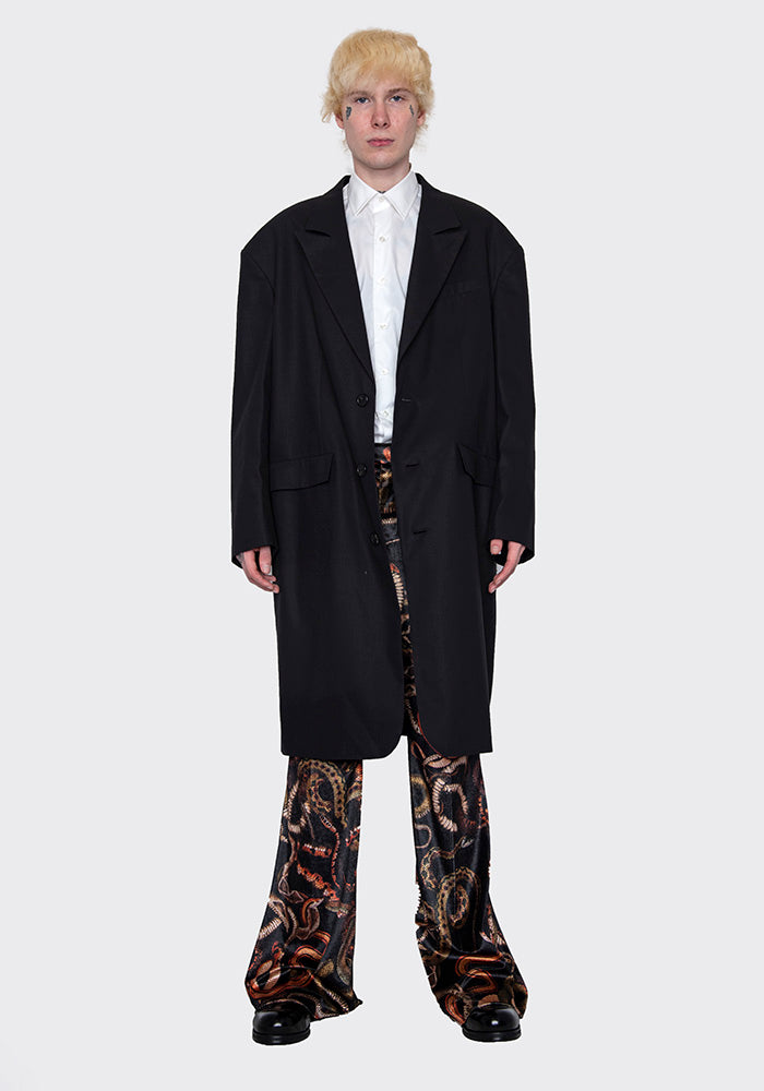 LU'U DAN ルーダン通販 90'S TAILORING GANGSTER COAT BLACK FW22