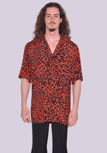 LU'U DAN MT018_LES PSYCHEDELIC LEOPARD PRINT PAJAMA SHIRT SS23 | DOSHABURI Online Shop