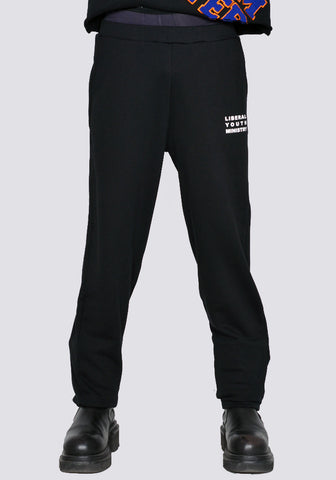 LIBERAL YOUTH MINISTRY LYM03P008 UNISEX SWEATPANTS BLACK SS23 | DOSHABURI Online Shop