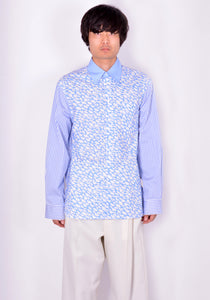 MARNI CUMU0212RR UTC024 Y4482 CLOUDS & STRIPE PRINT SHIRT BLUE/WHITE FW21 | DOSHABURI Online Shop