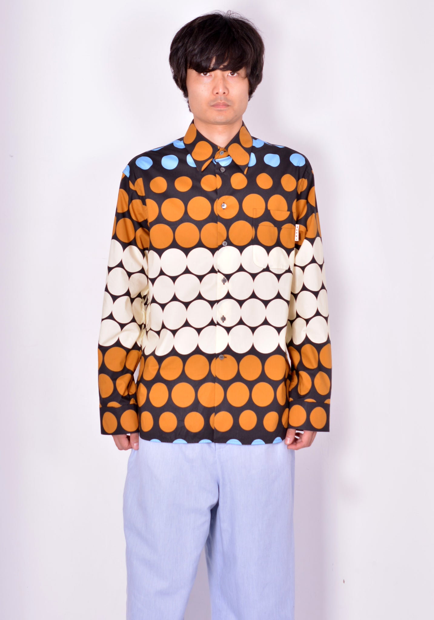 MARNI CUMU0212A0 POLKA DOT SHIRT FW21 | DOSHABURI Online Shop