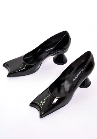 PAULA CANOVAS DEL VAS DS-3 DIABLO PUMPS PATENT BLACK - DOSHABURI Shop