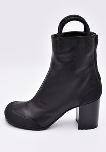 Random Identities leather heel boots