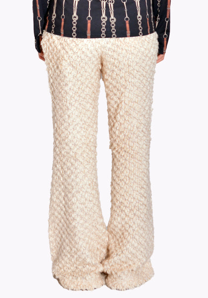 ROKH R1CA73 JP 04 KNITTED TOUSERS IVORY FW22 | DOSHABURI Online Shop