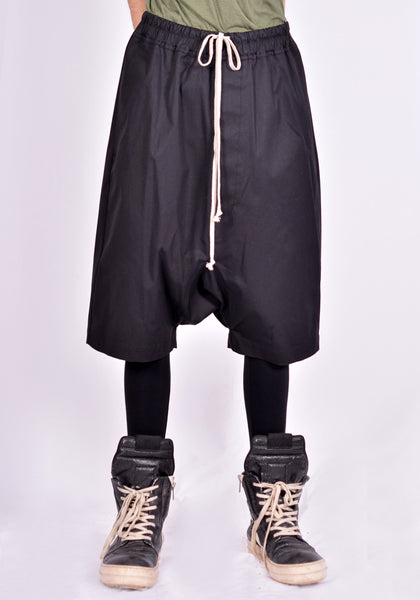 RICK OWENS RU02A5384 TE 09 RICK'S PODS SHORTS BLACK | DOSHABURI Online Shop