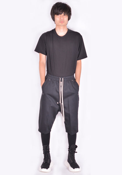 RICK OWENS RR02A5308 TW RICK'S BELA SHORTS BLACK FW21 | DOSHABURI Online Shop