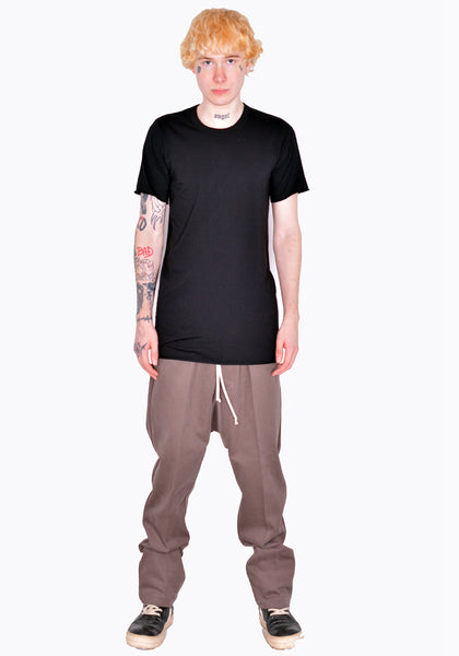 RICK OWENS RU02B2251 JA 09 BASIC T-SHIRT BLACK FW22 | DOSHABURI Online Shop