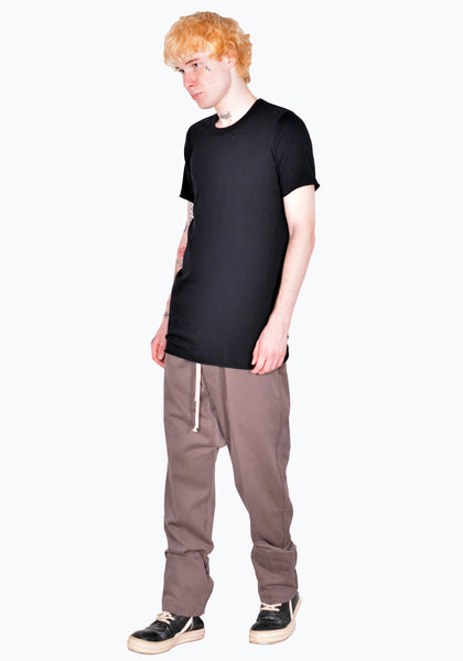 RICK OWENS RU02B2251 JA 09 BASIC T-SHIRT BLACK FW22 | DOSHABURI Online Shop