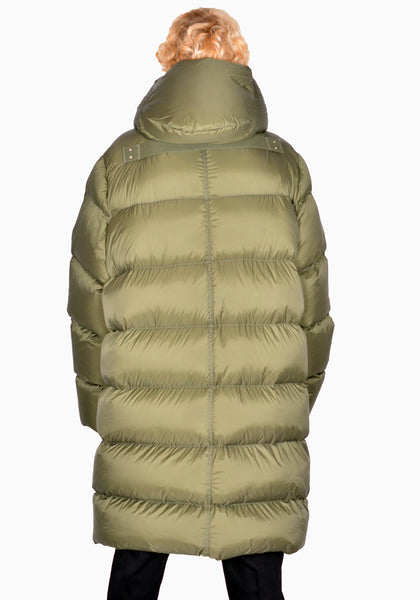 RICK OWENS RU02B2998 NZD3 15  PADDED & QUILTED HOODED LINER COAT GREEN FW22 | DOSHABURI Online Shop