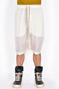 RICK OWENS RU01B1384 J 21 RICK'S PODS SHORTS CUPRO NATURAL SS22 | DOSHABURI Online Shop