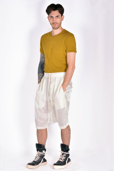 RICK OWENS RU01B1384 J 21 RICK'S PODS SHORTS CUPRO NATURAL SS22 | DOSHABURI Online Shop