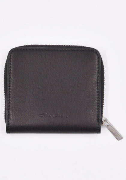 RICK OWENS MEN RA01C0216 LC ZIPPED WALLET BLACK SS23 | DOSHABURI Online Shop