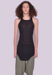 RICK OWENS MEN RU01C4150 RC 09 BASIC TANKTOP BLACK SS23 | DOSHABURI Online Shop