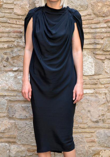 RICK OWENS CLAUDETTE DRESS BLACK 50% Off-Sale Doshaburi Online Shop