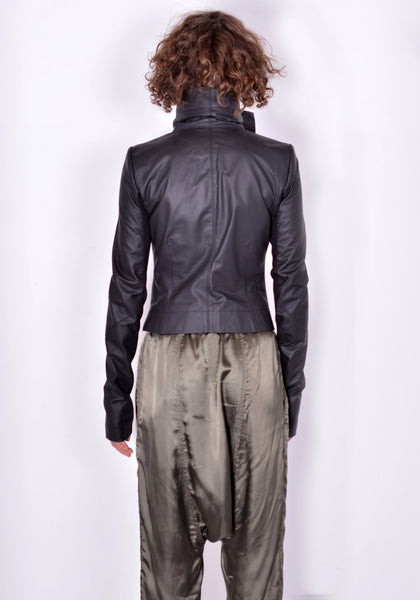 RICK OWENS RP02A7708 LP CLASSIC BIKER JACKET BLACK FW21 | DOSHABURI Online Shop