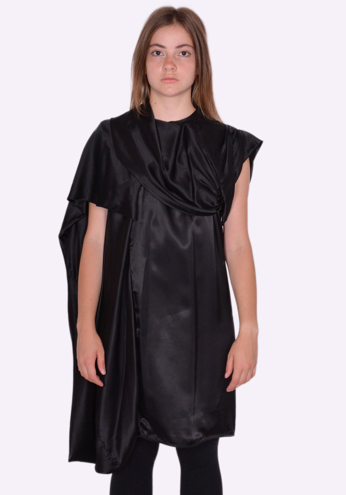 RICK OWENS RP02B6141 O 09 CORNETTO TUNIC DRESS BLACK FW22 | DOSHABURI Online Shop
