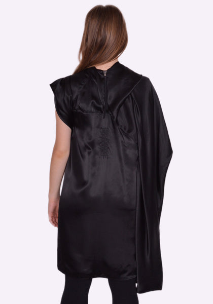 RICK OWENS RP02B6141 O 09 CORNETTO TUNIC DRESS BLACK FW22 | DOSHABURI Online Shop