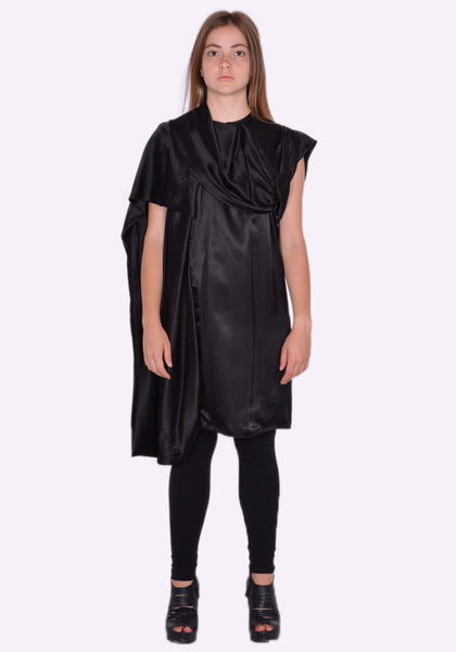 RICK OWENS RP02B6141 O 09 CORNETTO TUNIC DRESS BLACK FW22 | DOSHABURI Online Shop