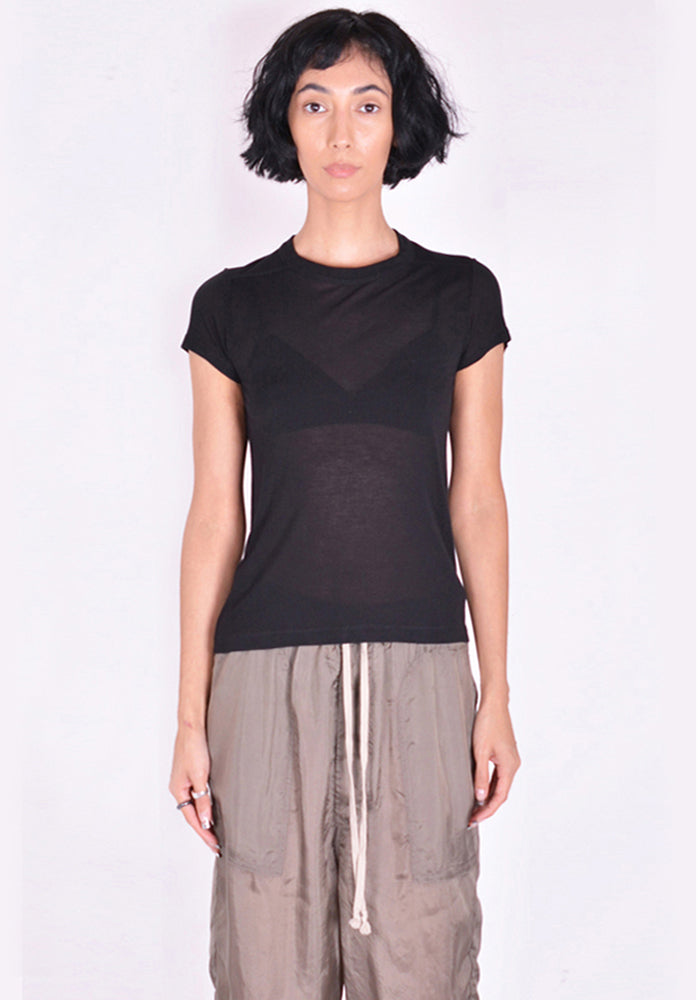 RICK OWENS RP01B4235 JS CROPPED LEVEL T-SHIRT DUST SS22 | DOSHABURI Online Shop