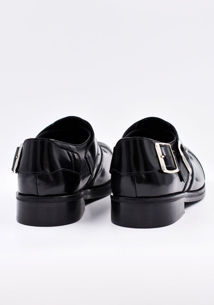 STEFAN COOKE FSTCMBKSH09009 LEATHER BIKER SHOES BLACK | DOSHABURI Online Shop