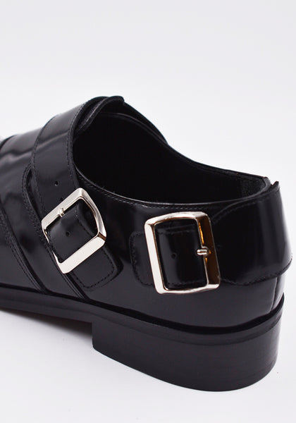 STEFAN COOKE FSTCMBKSH09009 LEATHER BIKER SHOES BLACK | DOSHABURI Online Shop