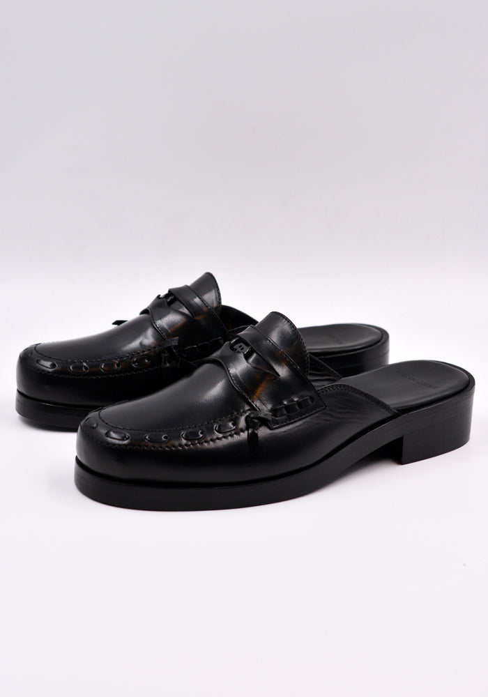 STEFAN COOKE FSTCMMULE0902 LEATHER MULE BLACK