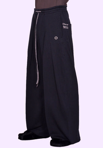 SHINYA KOZUKA 2301SK43 ORDINALY HOME BAGGY PANTS BLACK SS23 | DOSHABURI Online Shop