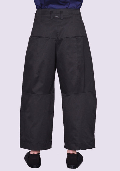 SHINYA KOZUKA 2203SK02 MINT CONDITION BAGGY PANTS BLACK SS23 | DOSHABURI Online Shop