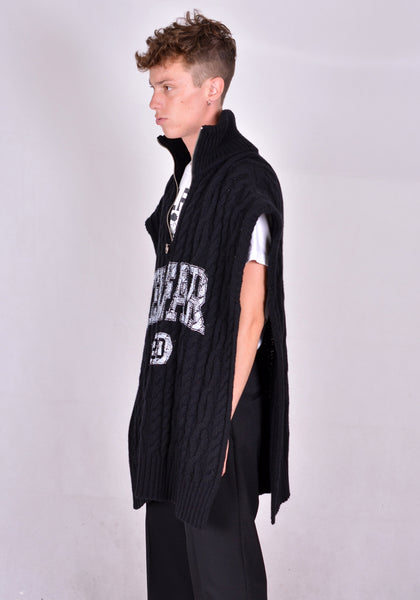 TELFAR K-05-BK WRAP SWEATER BLACK FW20 | DOSHABURI Online Shop