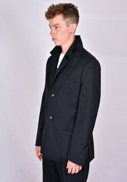 TELFAR SINGLE BREASTED BLAZER BLACK 2020FW | DOSHABURI Online Shop