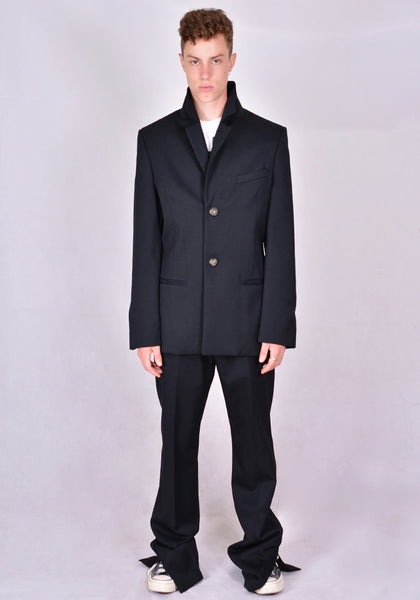 TELFAR SINGLE BREASTED BLAZER BLACK 2020FW | DOSHABURI Online Shop