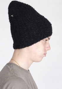 WERKSTATT MÜNCHEN M8081 KNIT BEANIE CAP GROOVE BEE BLACK | DOSHABURI Online Shop