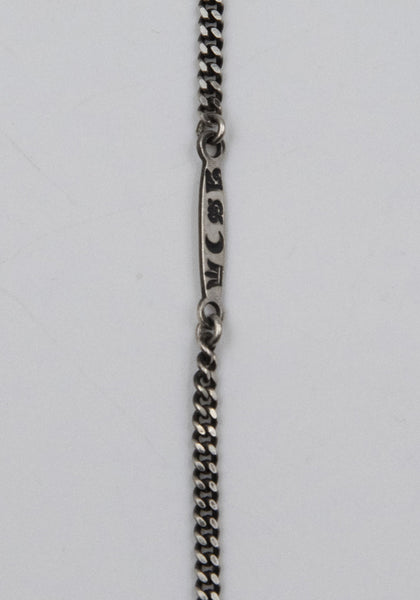 WERKSTATT MÜNCHEN M3914 FINE CHAIN NECLACE LEAVES SILVER | DOSHABURI Online Shop