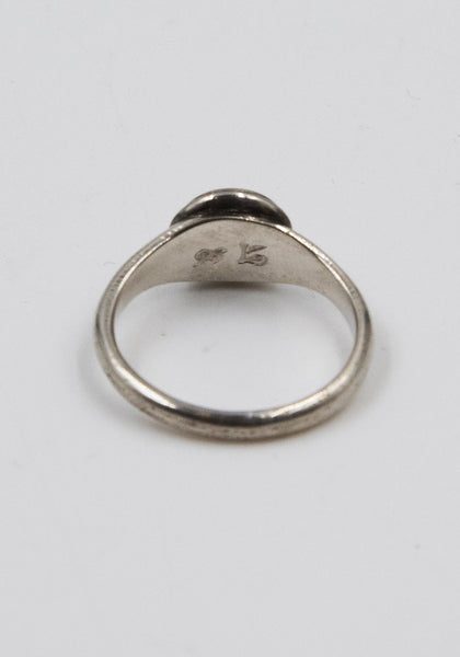 WERKSTATT MÜNCHEN M1711 RING SYMBOL WINDROSE SILVER FW22 | DOSHABURI Online Shop