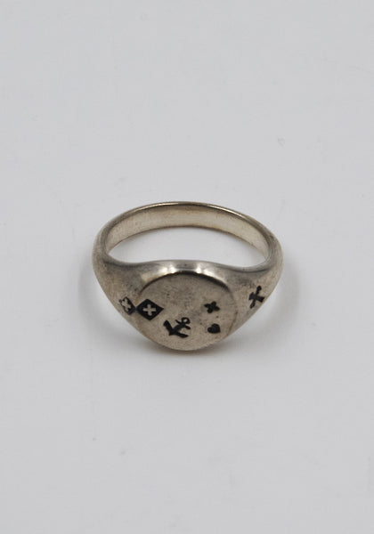 WERKSTATT MÜNCHEN M1231 SIGNET RING FAITH LOVE HOPE SILVER | DOSHABURI Online Shop