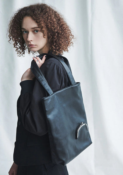 YOHJI YAMAMOTO DISCORD DG-I05-709-1-02 CRASP TOTE BAG BLACK | DOSHABURI Online Shop