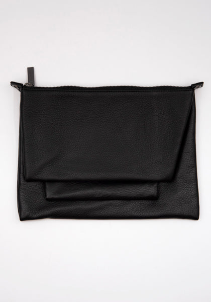 YOHJI YAMAMOTO DISCORD DA-I96-790 TRIPLE CLUTCH SHOULDER BAG BLACK | DOSHABURI Online Shop